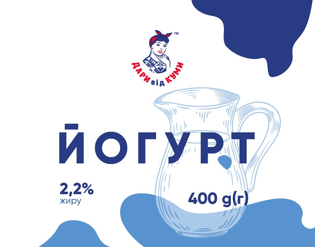 Йогурт питний ДАРИ від КУМИ 2,2% овочевий, 400г